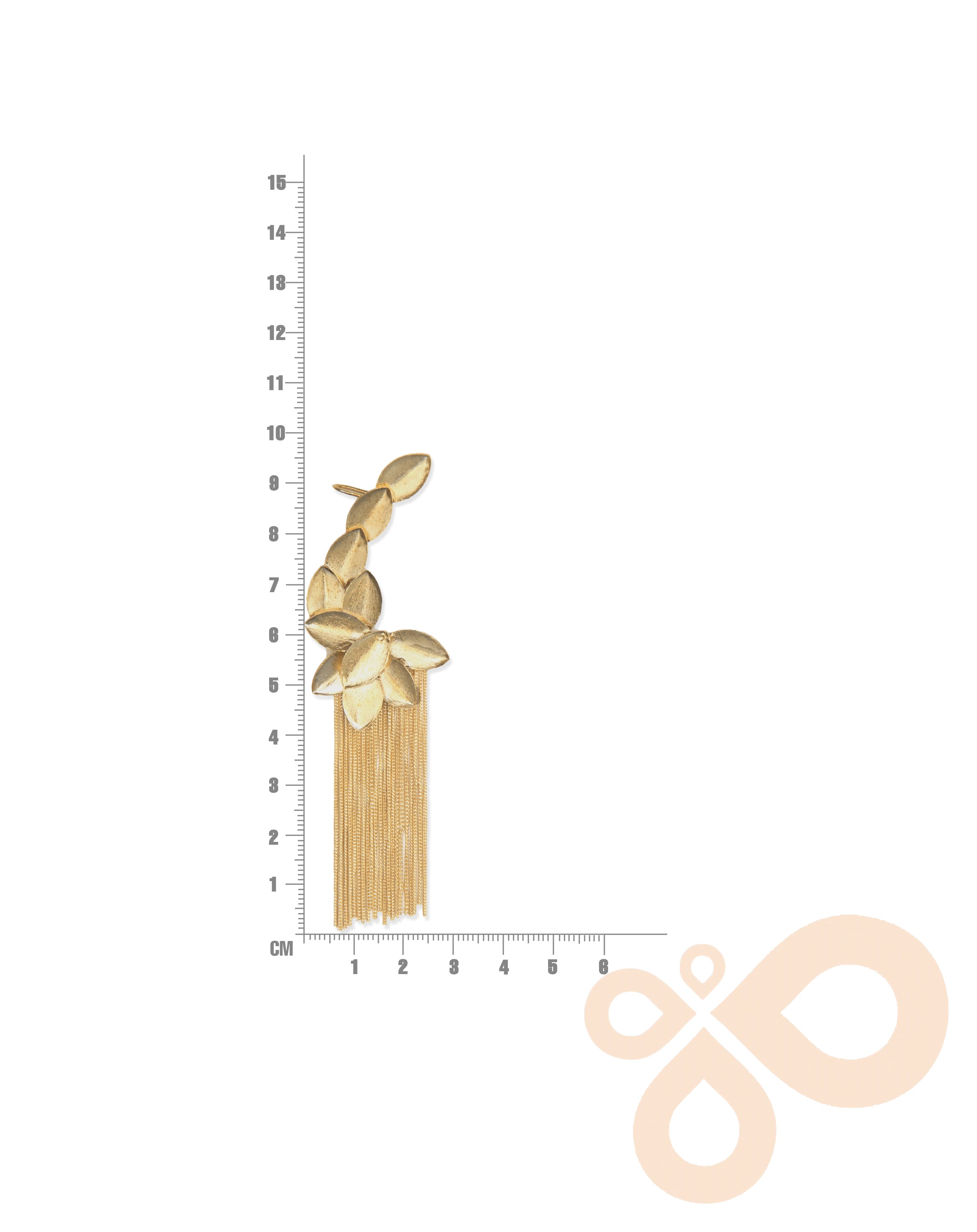 Handmade Nature Earrings – Luxurious 96mm Length with 18K Gold-Plated Style