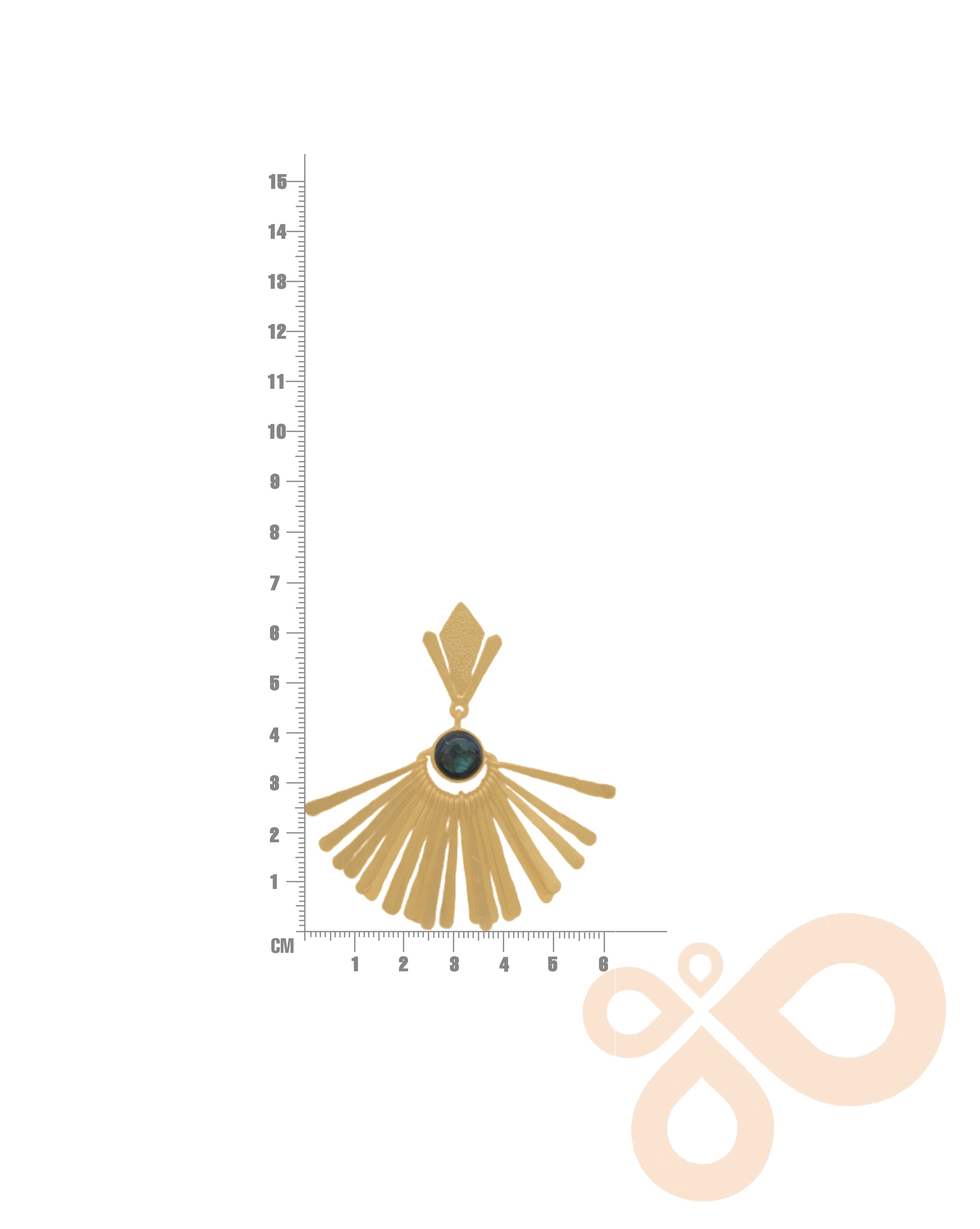 Handmade Fringe Earrings For Women 66mm Height with 18K Gold-Plated Finish