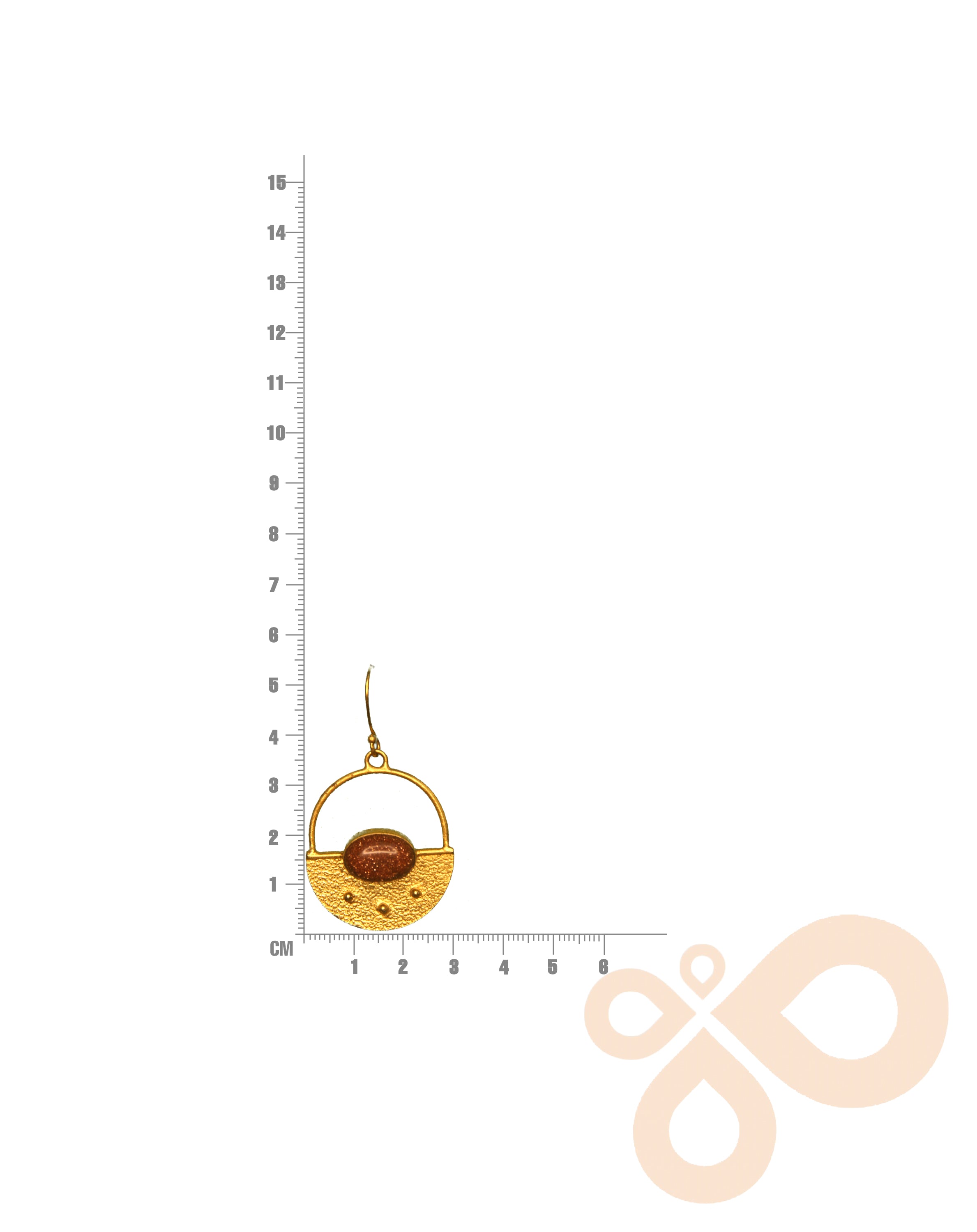 Handcrafted Statement Nature Earrings – 54mm Drop with 18K Gold-Plated Finish