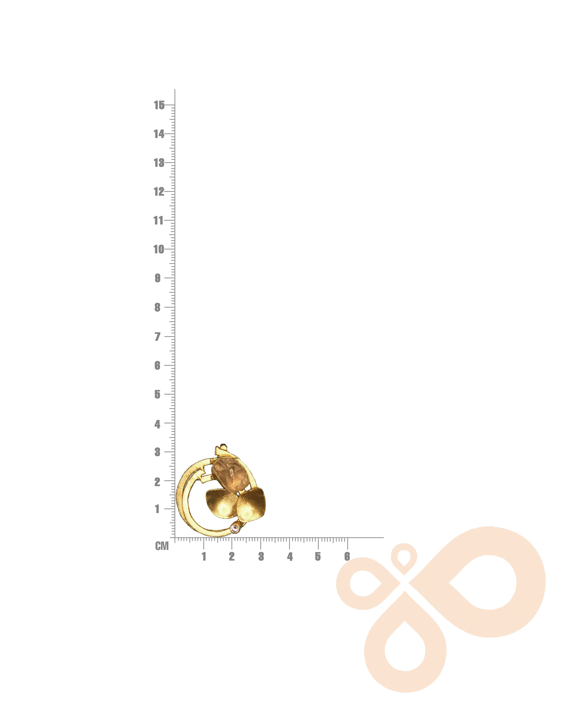 Minimalist Nature Earrings – 33mm Height with 18K Gold Plating, Perfect for Indian Attire