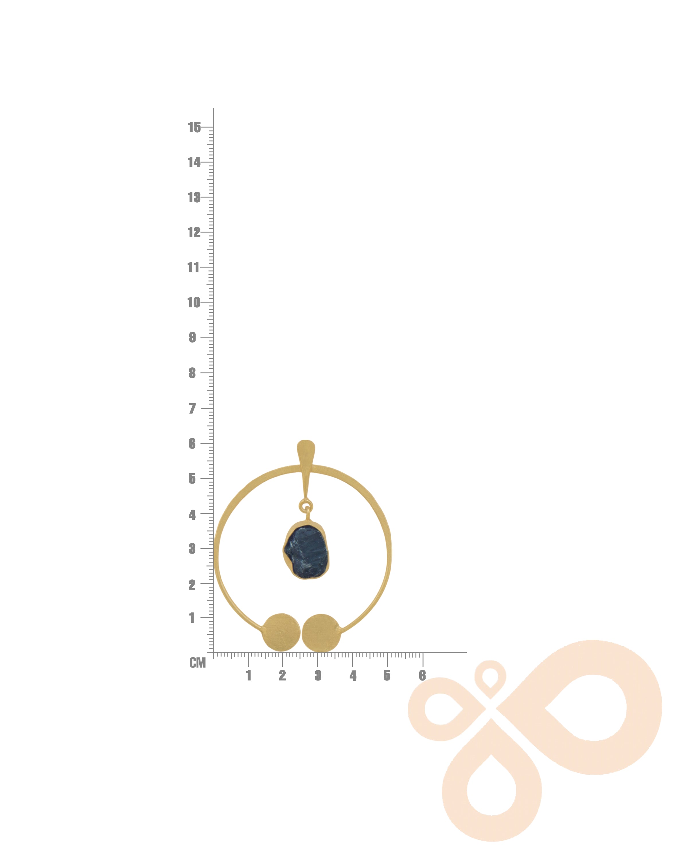 Maiden Earrings – 61mm Height with 18K Gold-Plated, Handmade in India