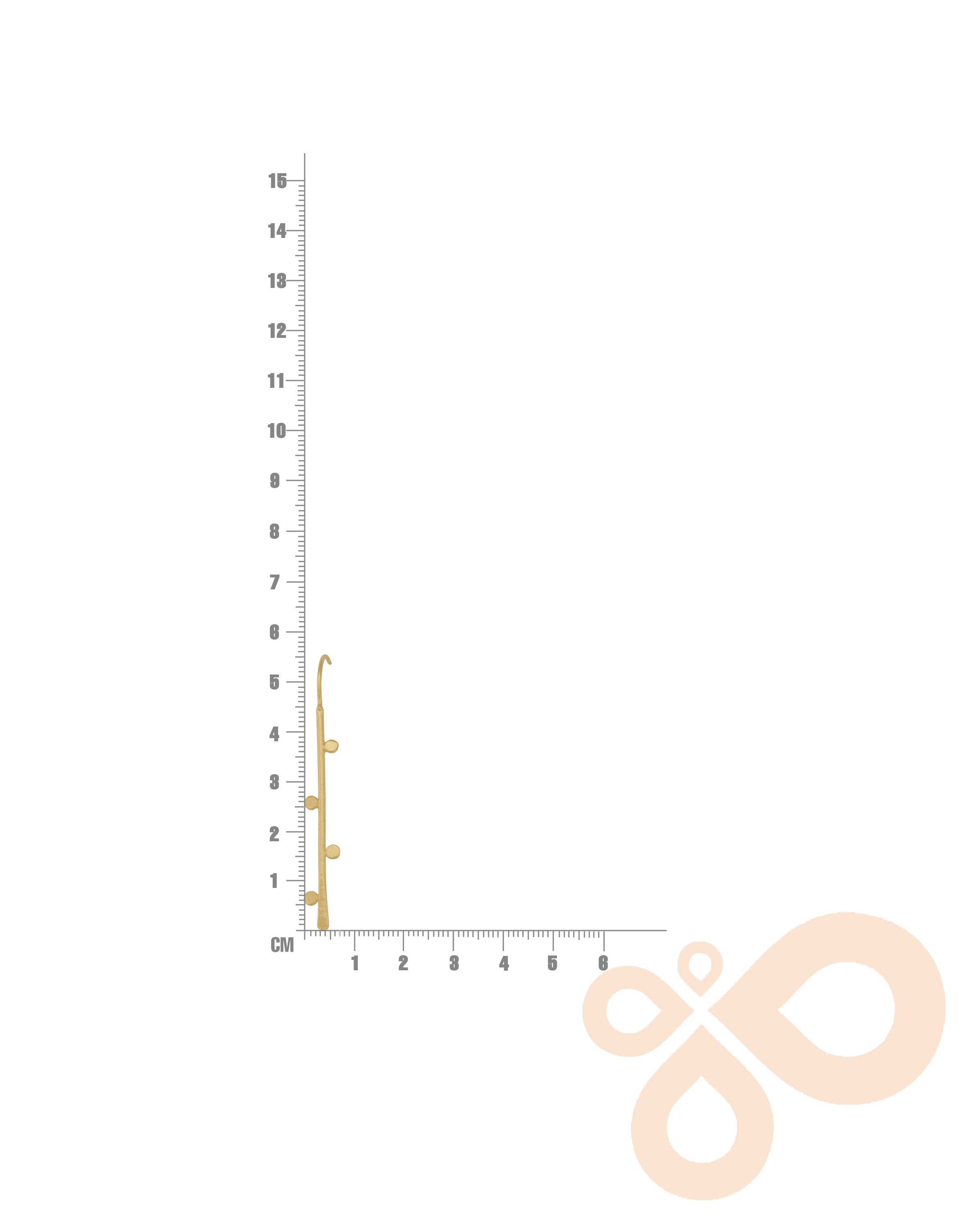 Maiden Earrings – 57mm Height with 18K Gold-Plated, Handmade in India