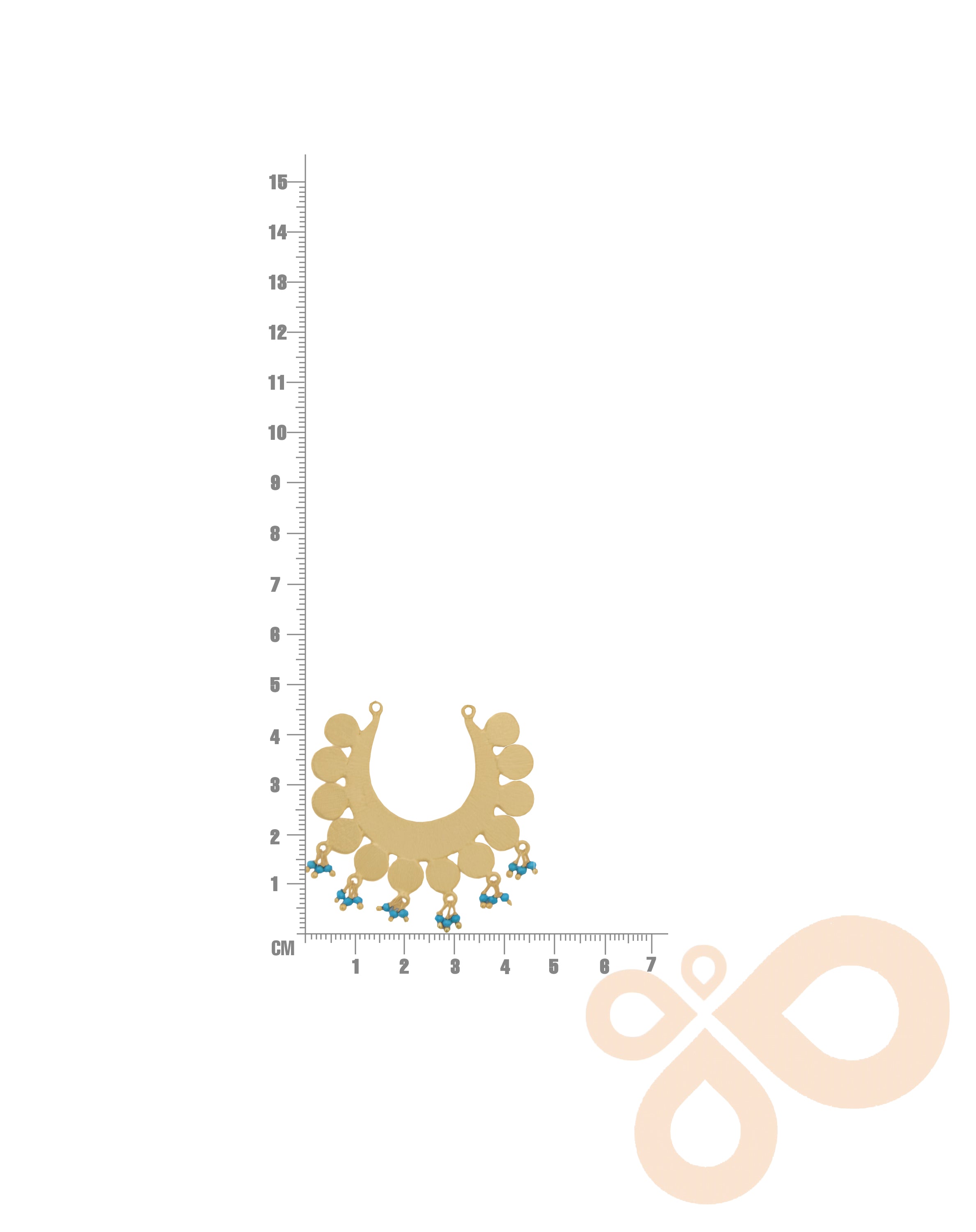 Maiden Necklace - Lightweight Brass with Natural Stones