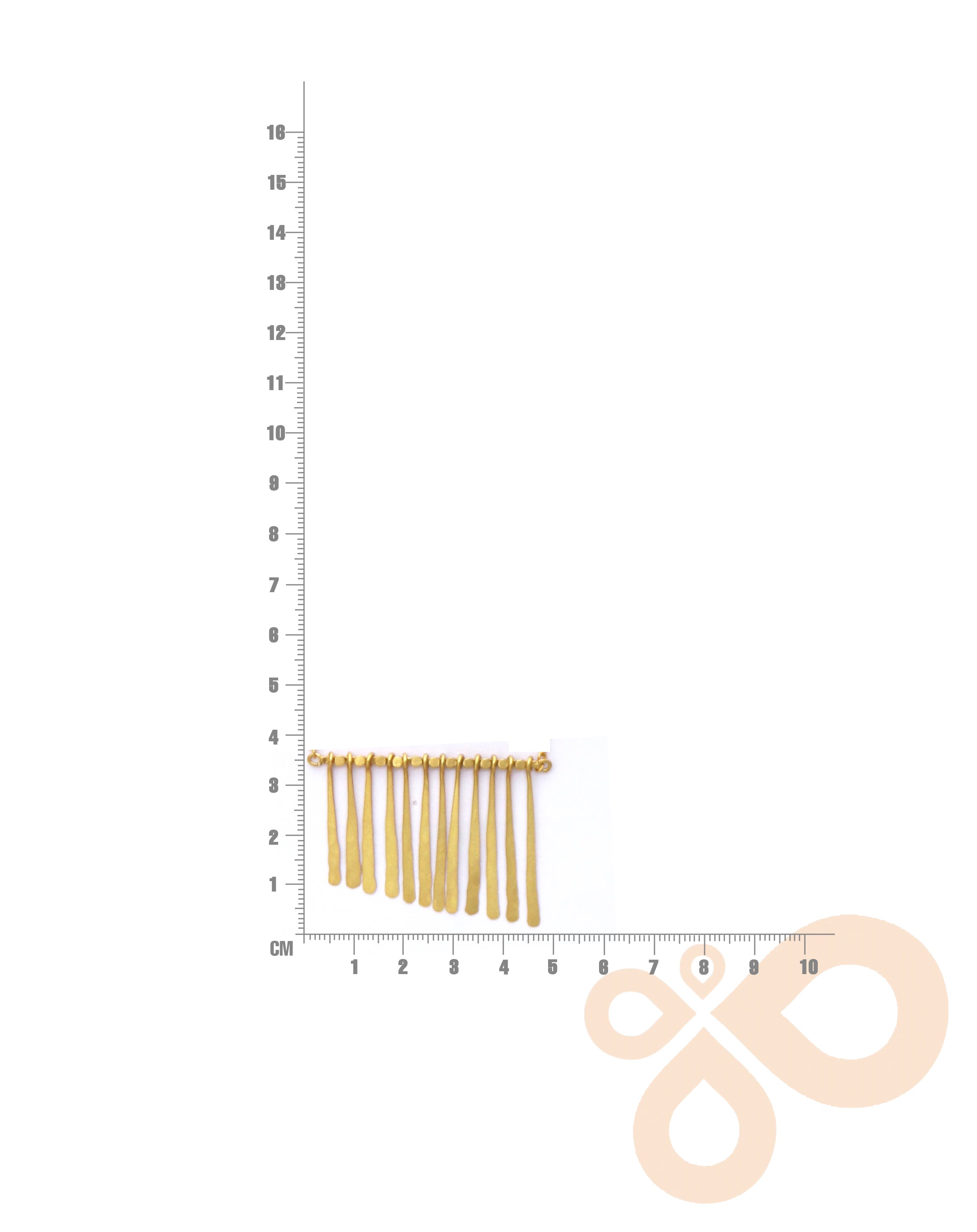 The Fringe Necklace - Brass with 22K Gold Finish