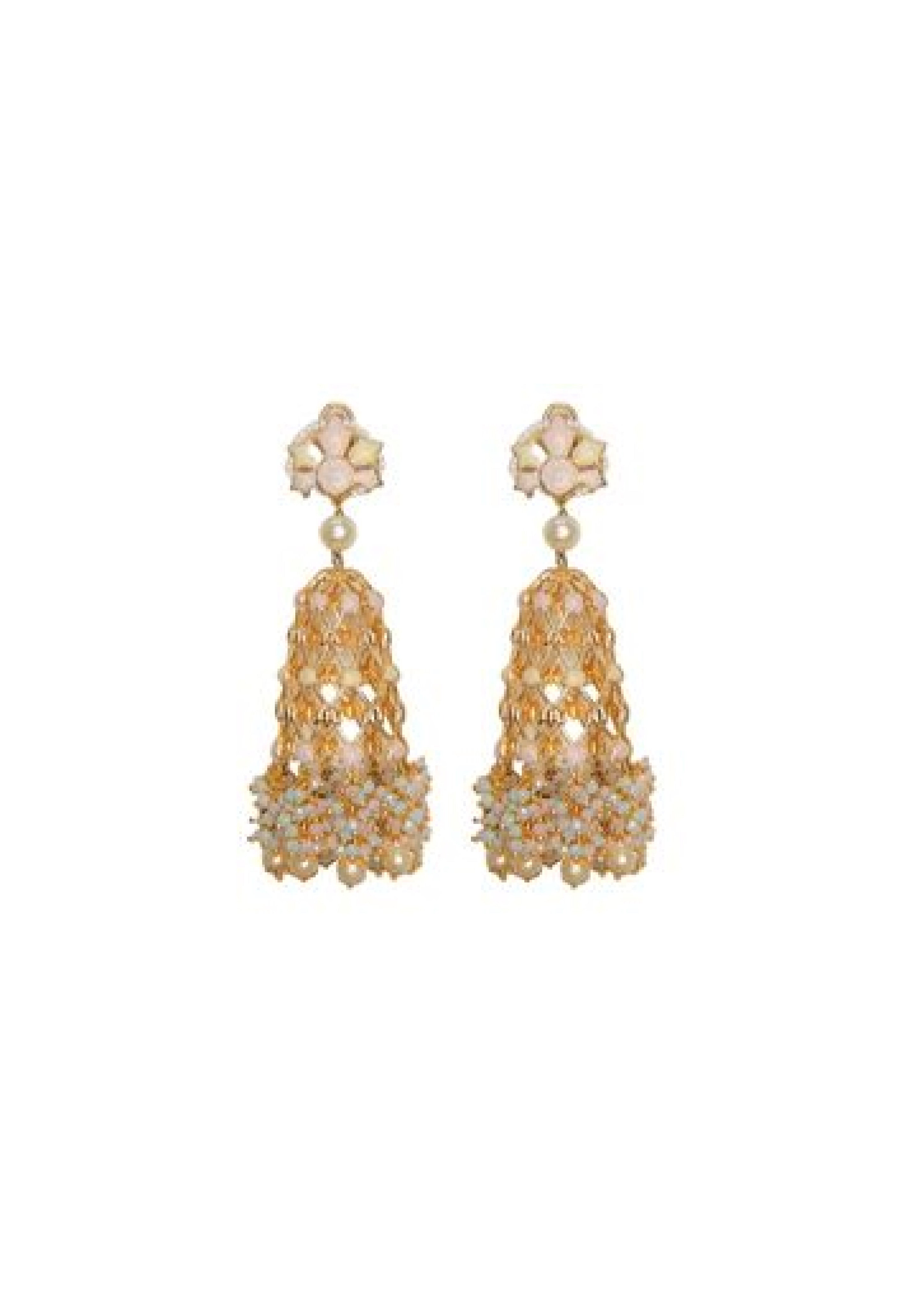 Jannat Earrings – Handmade Masterpiece with Luxurious 22K Gold Finish
