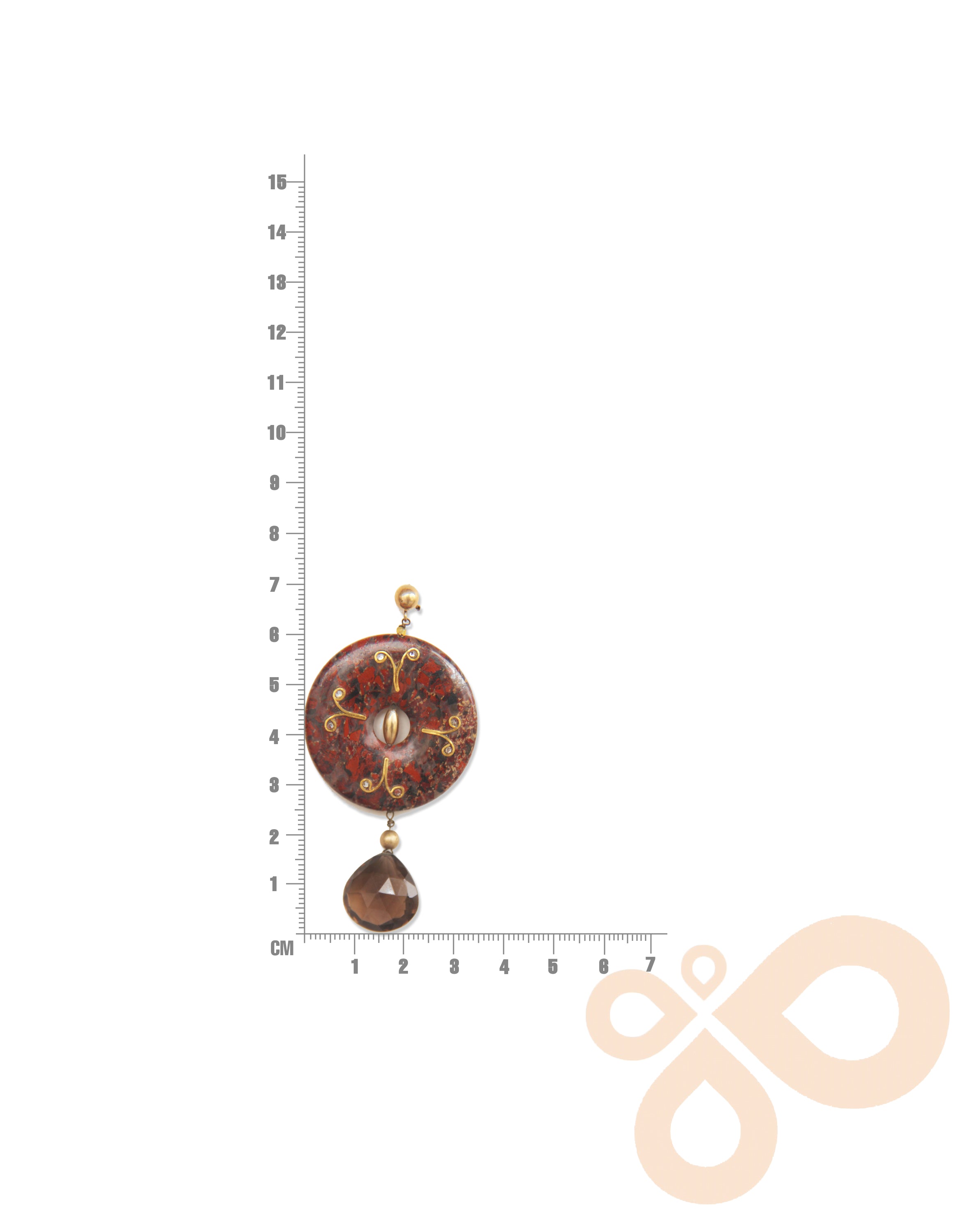 Handmade Drop Earrings – 70mm Long, 18K Gold-Plated Finish