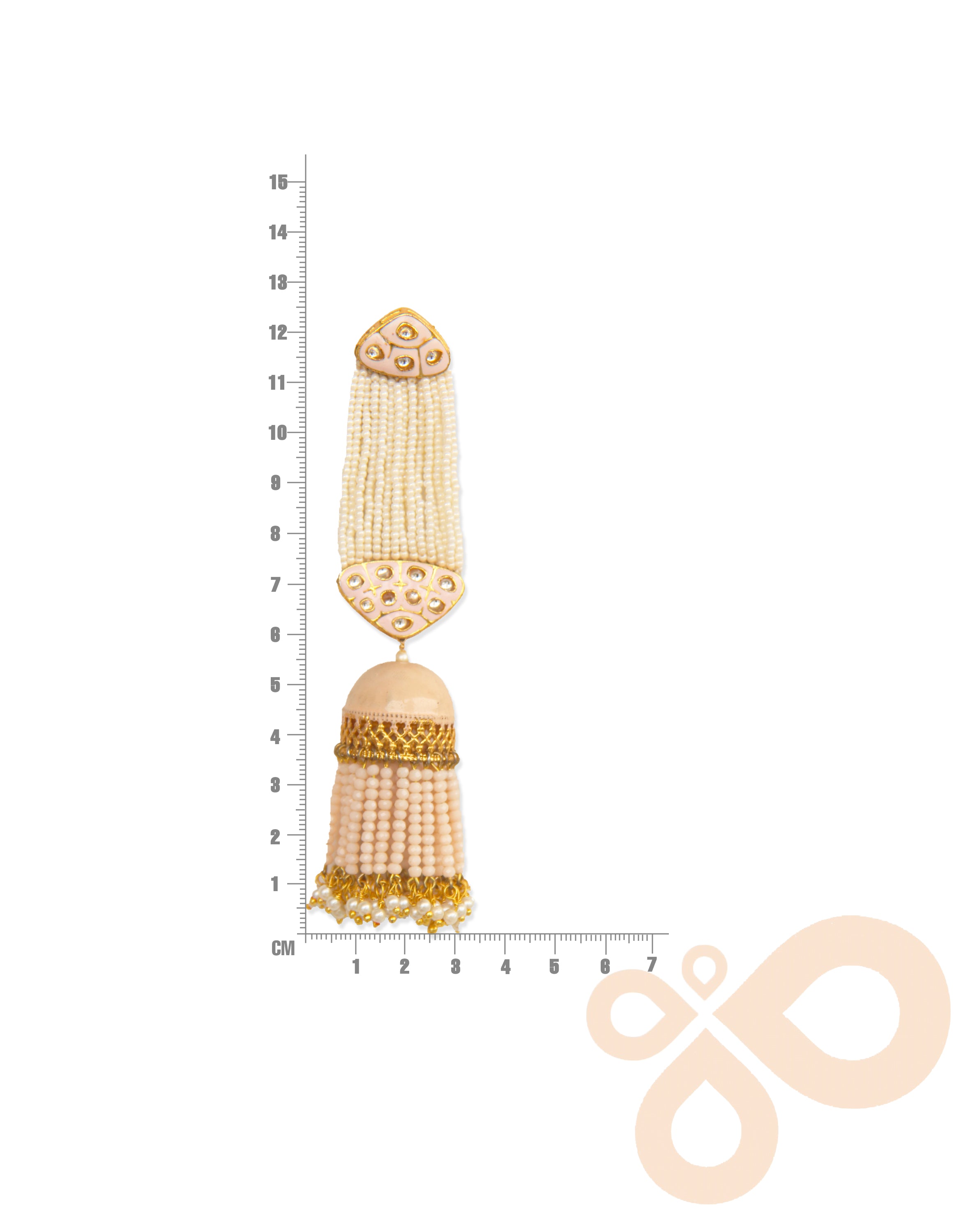 Stunning Long Earrings – 125mm Height, 18K Gold-Plated Finish