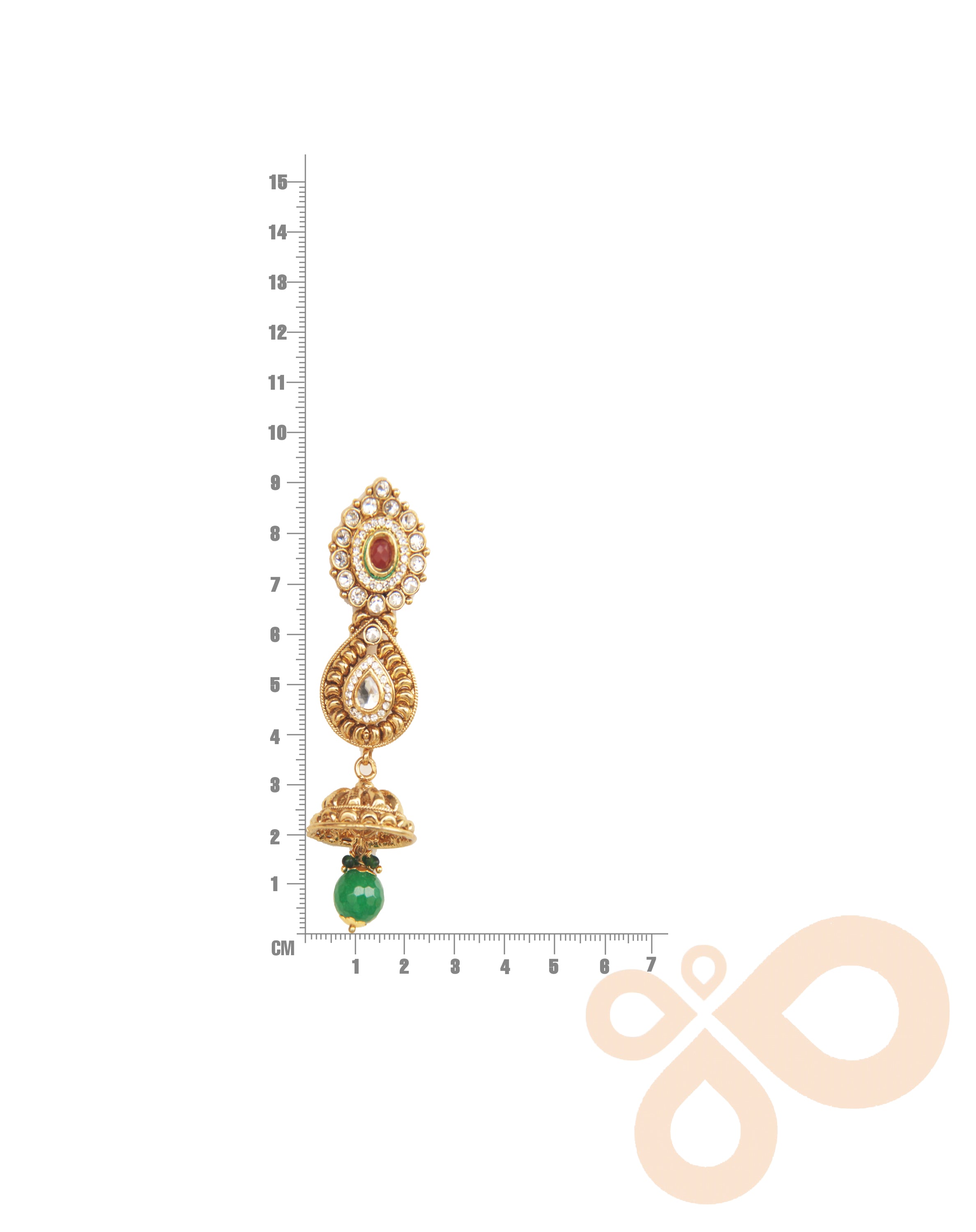 Artisan NOOR Earrings – 91mm Long, Featuring a Handcrafted 18K Gold-Plated Finish