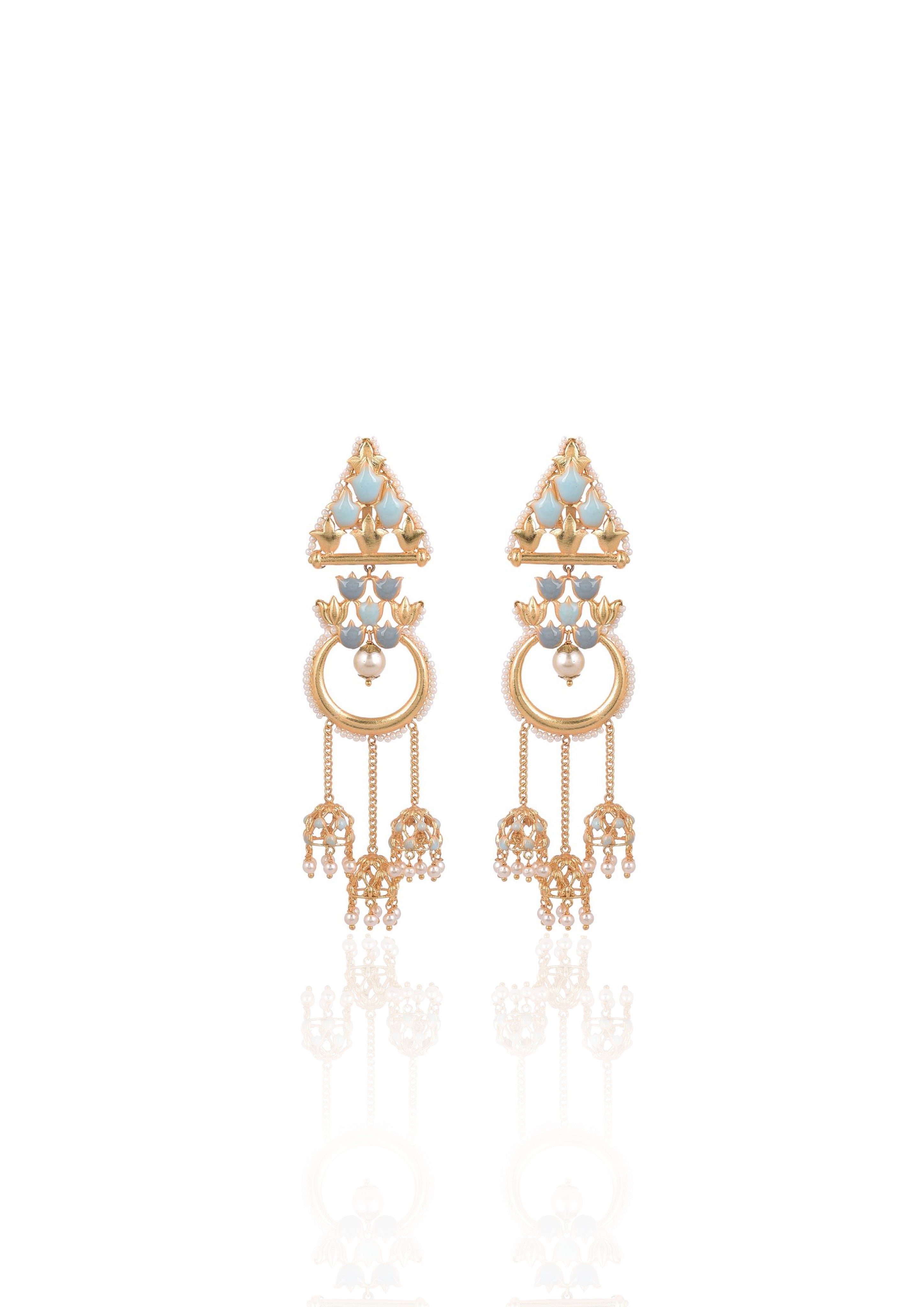 Jannat Earrings – Handcrafted Beauty with 22K Gold Plating