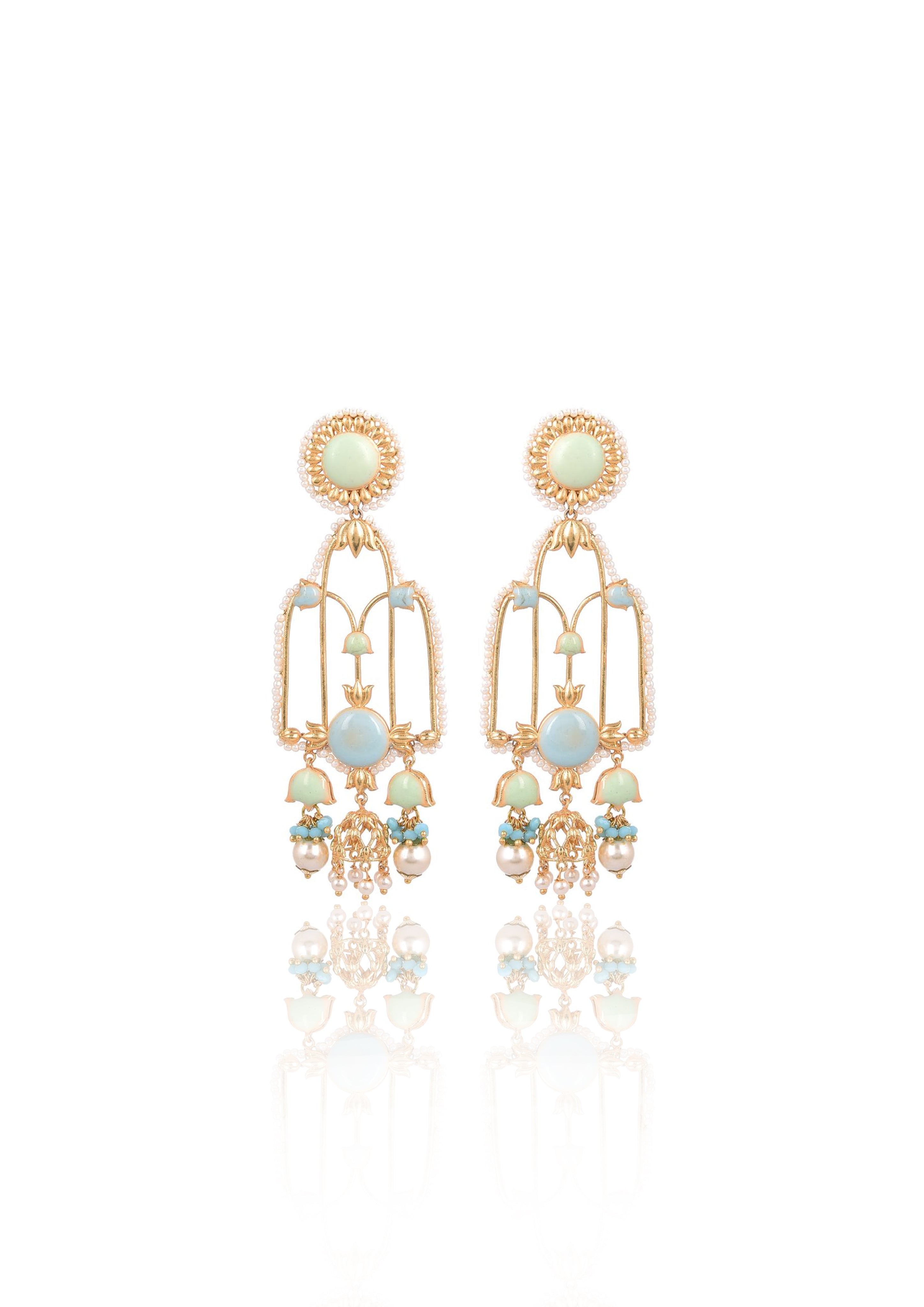 Handmade Earrings – Jannat Style Enhanced with 22K Gold Plate