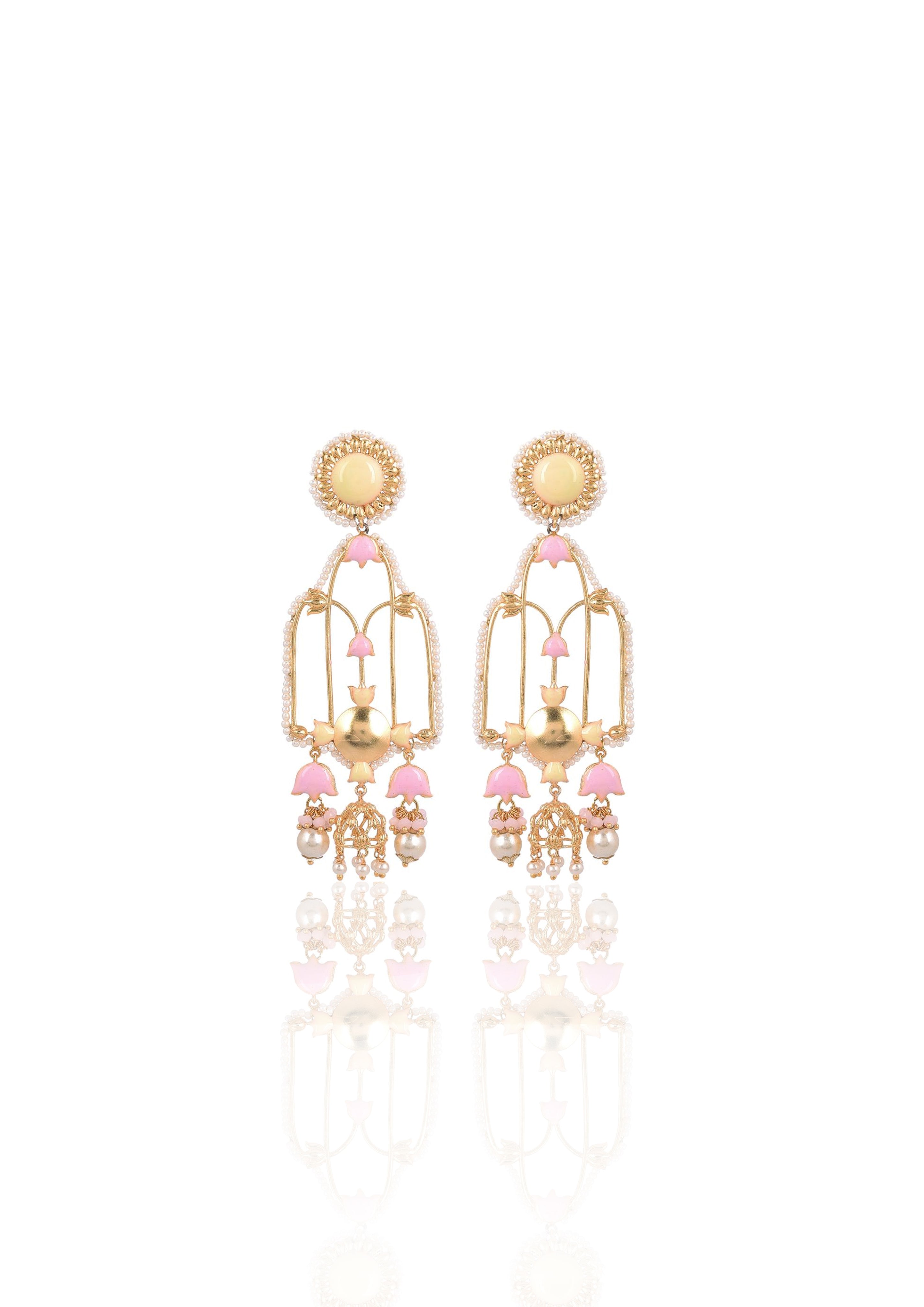 Timeless Handmade Jannat Earrings – Featuring Exquisite 22K Gold Plating