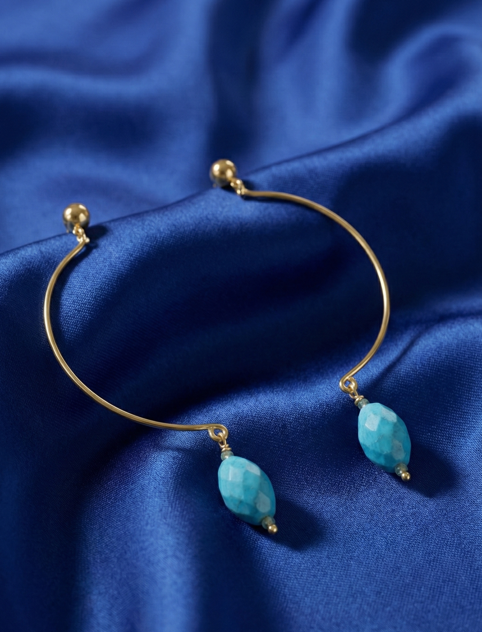 Handmade 18K Gold Plate Earrings – Delicate Design for Effortless Style