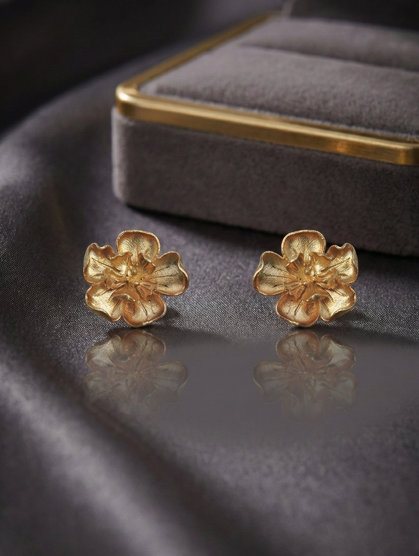 Petite Handmade Earrings – 28mm Drop with 18K Gold-Plated Brass