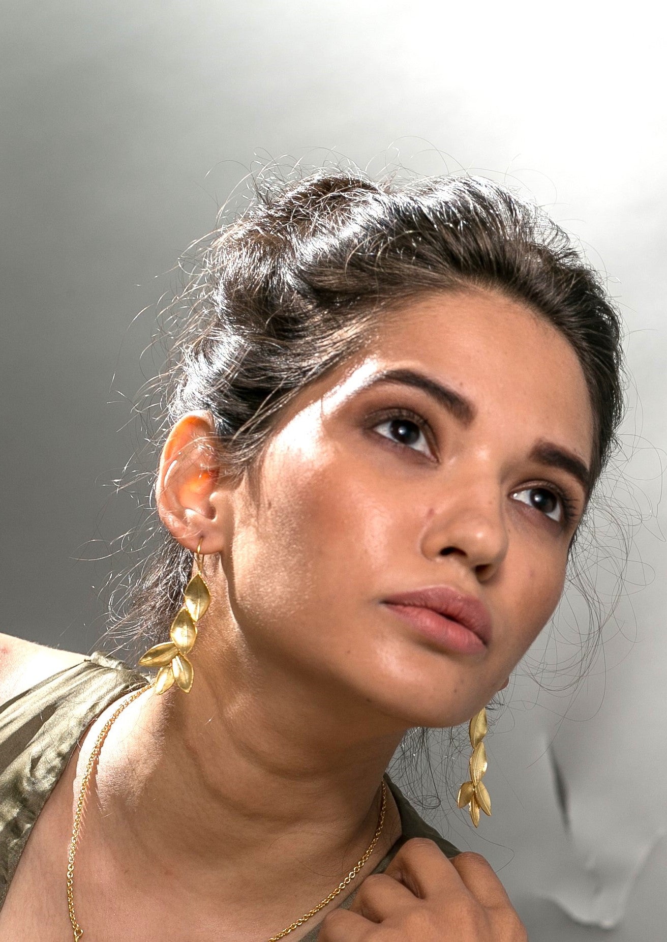 Nature Classic Earrings with 18K Gold-Plated, Handmade in India