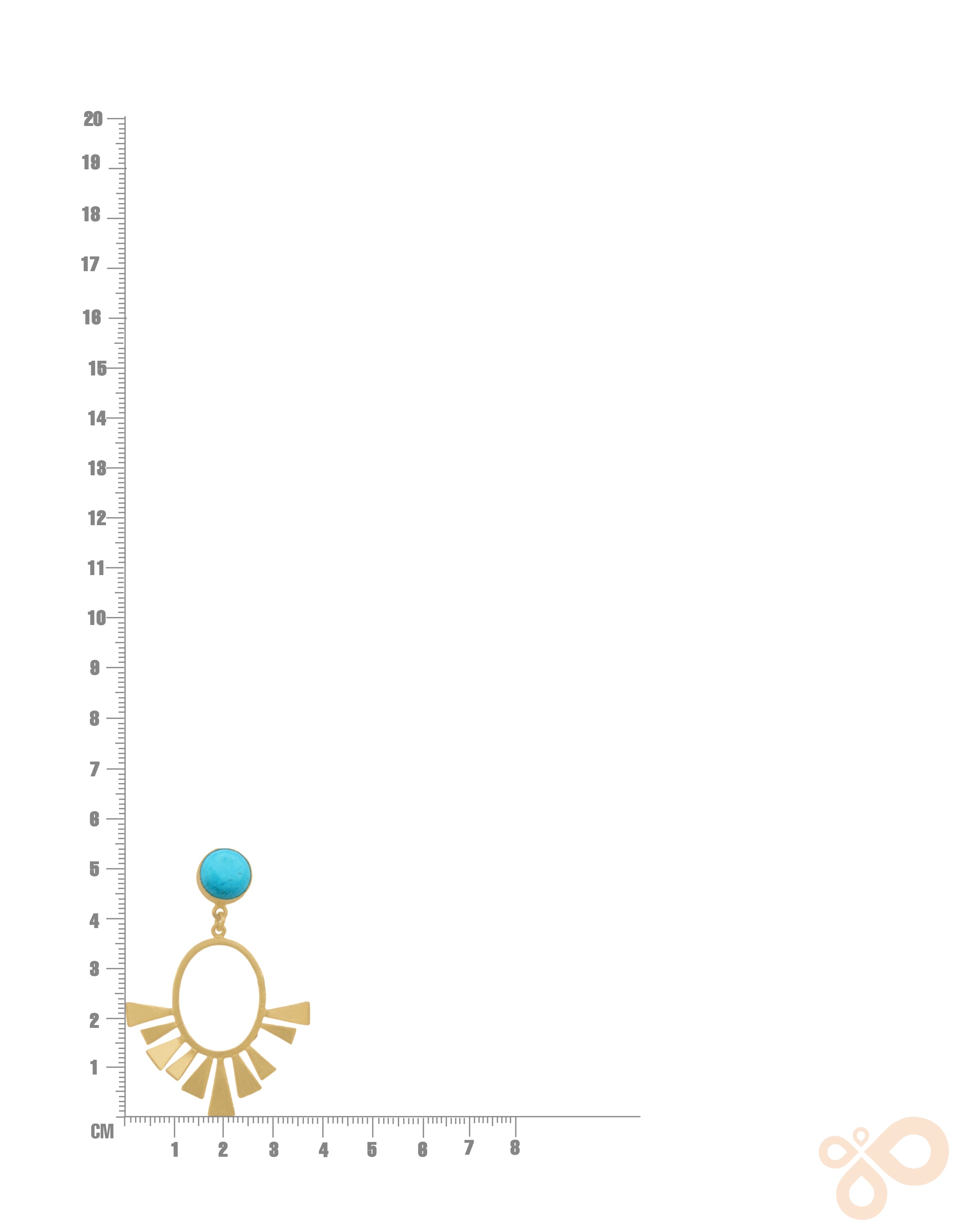 Golden Breeze: Lightweight 18K Gold-Plated Statement Earrings with Natural Stones