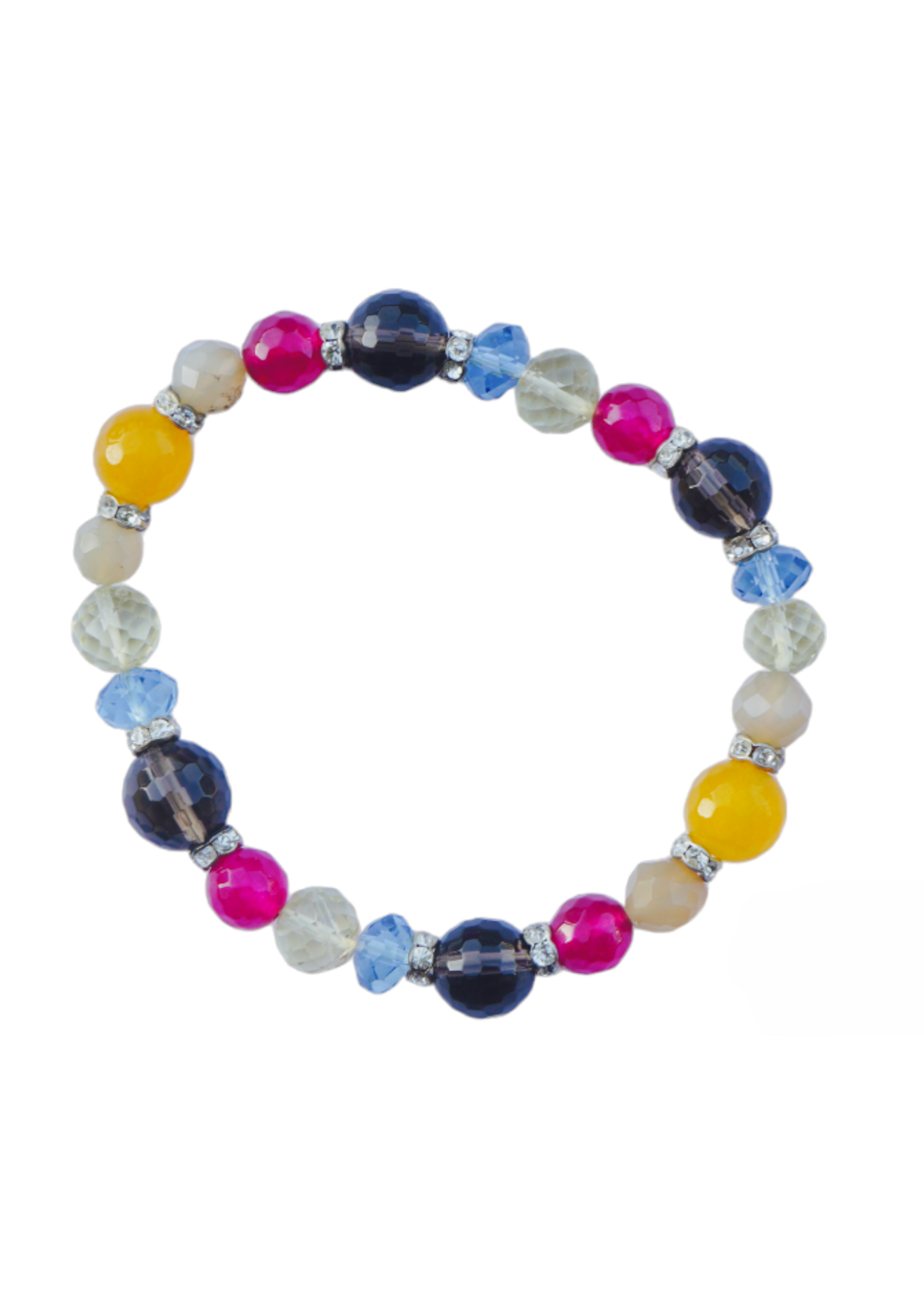 Handcrafted 18K Gold Plated Bracelet with Natural Stones - Lightweight & Sustainable