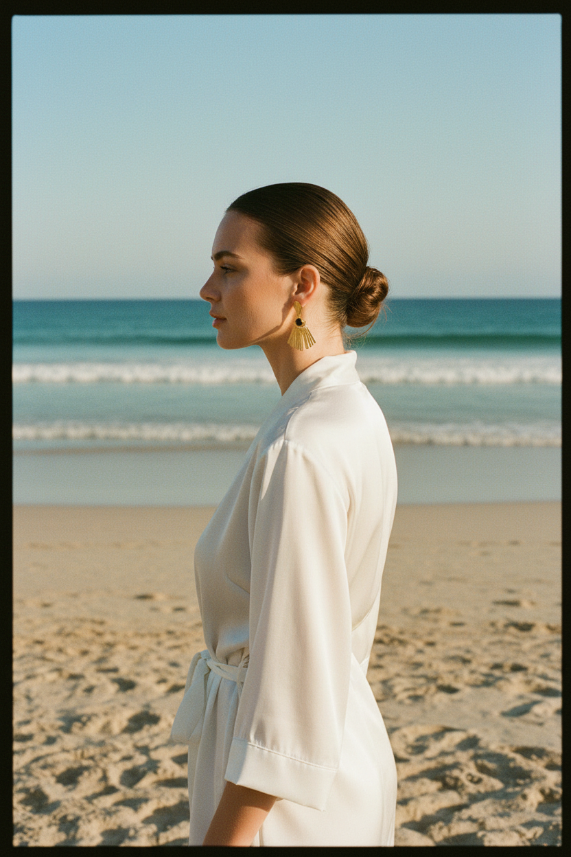 Ancient Fringe Earrings - Vintage Beach Profile