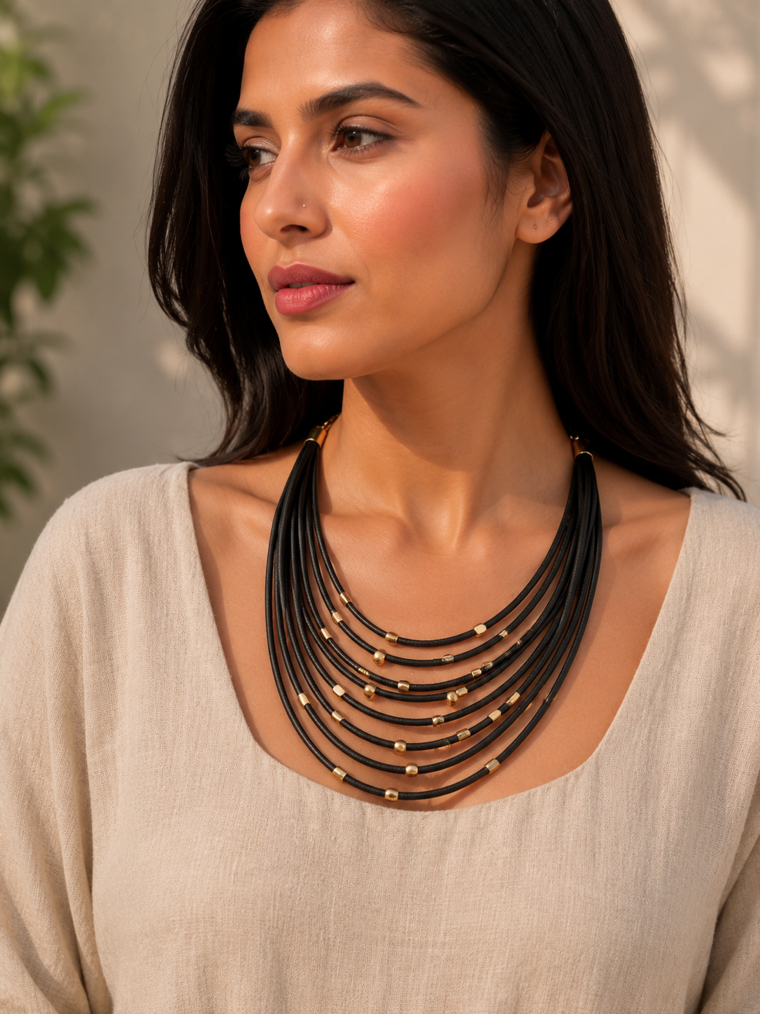 Dor Golden Accent Corded Statement styled view