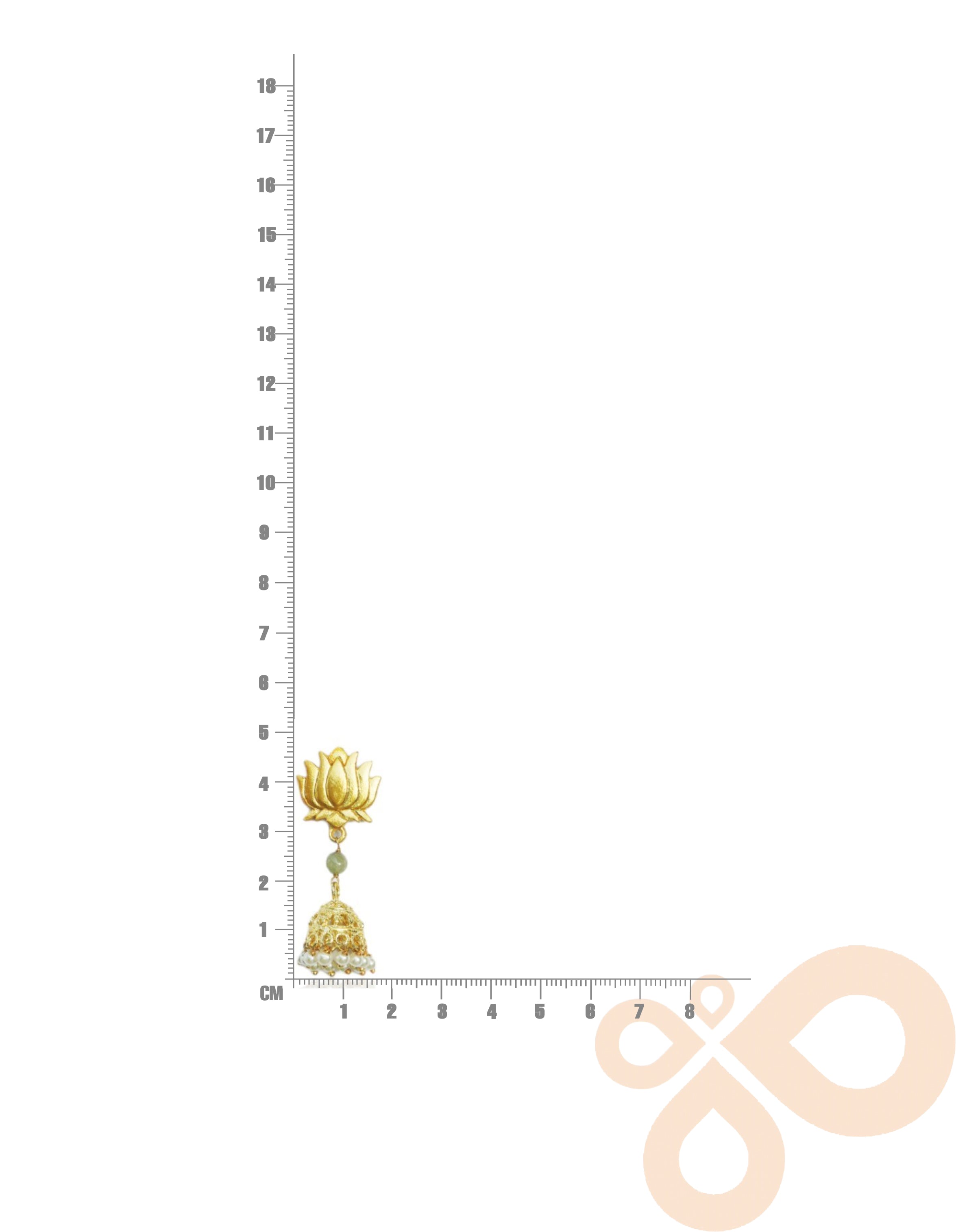 Handcrafted Earrings – 49mm Length, 18K Gold-Plated Finish