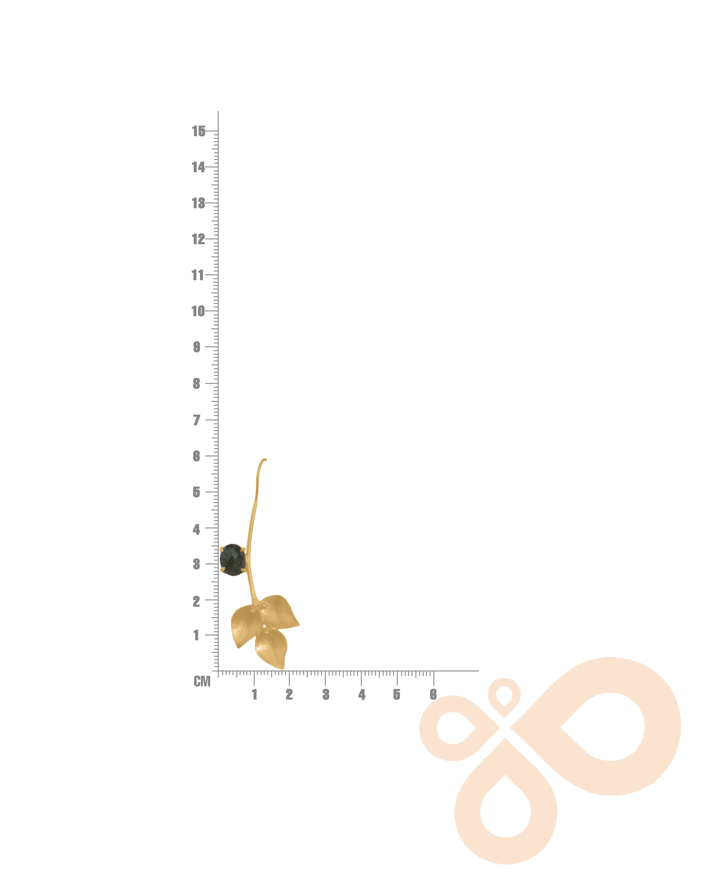 Nature Earrings for indian outfits - 60mm Height with 22K Gold Plating