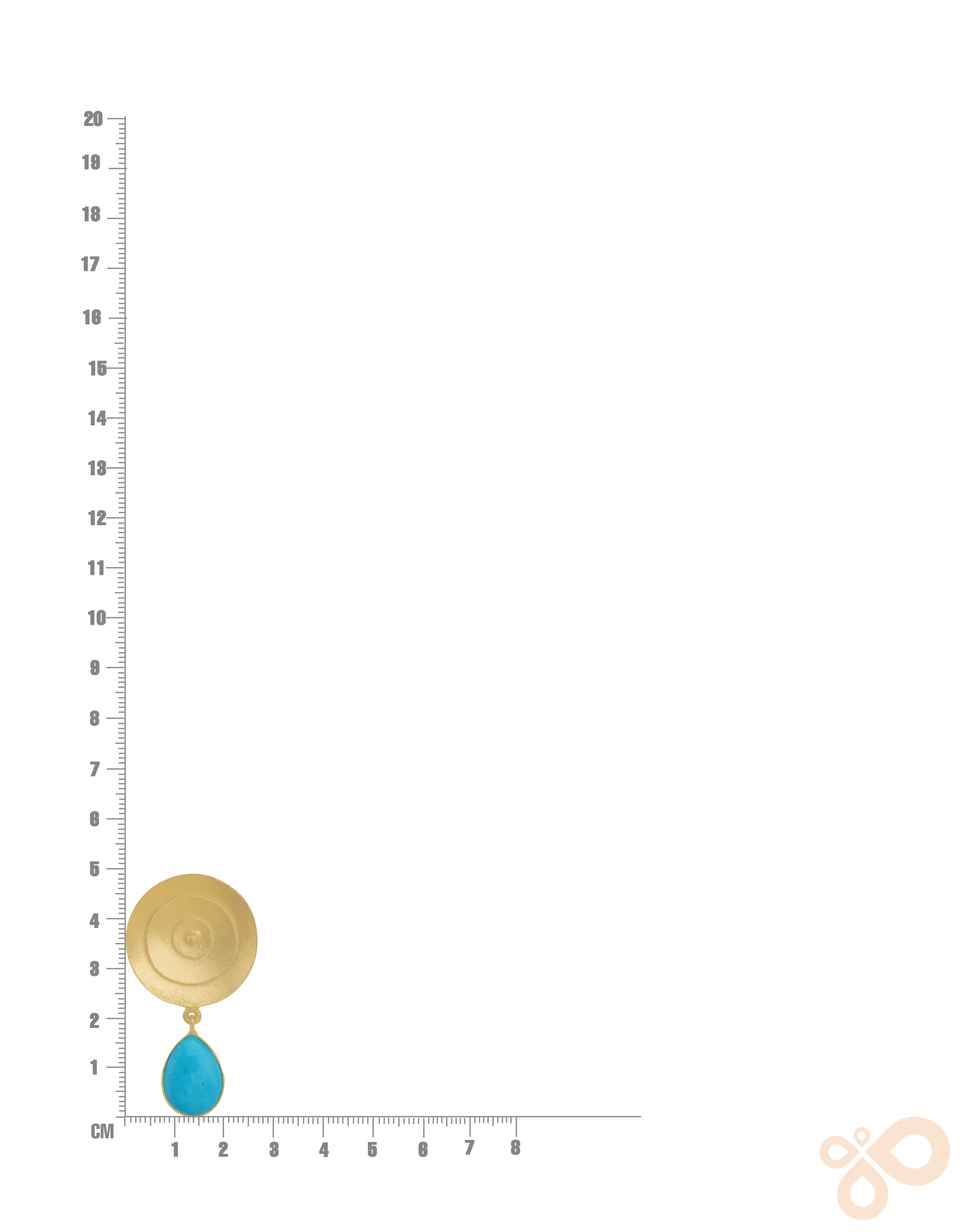 Handmade Metal blast Earrings 18k Gold for women