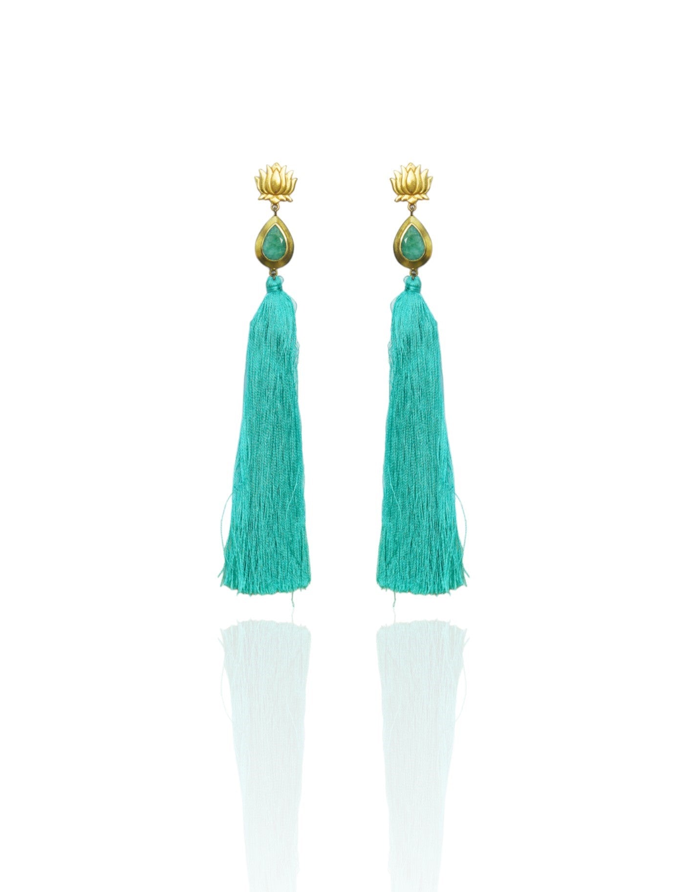 DOR Statement Earrings – 178mm Length, 18K Gold-Plated Elegance