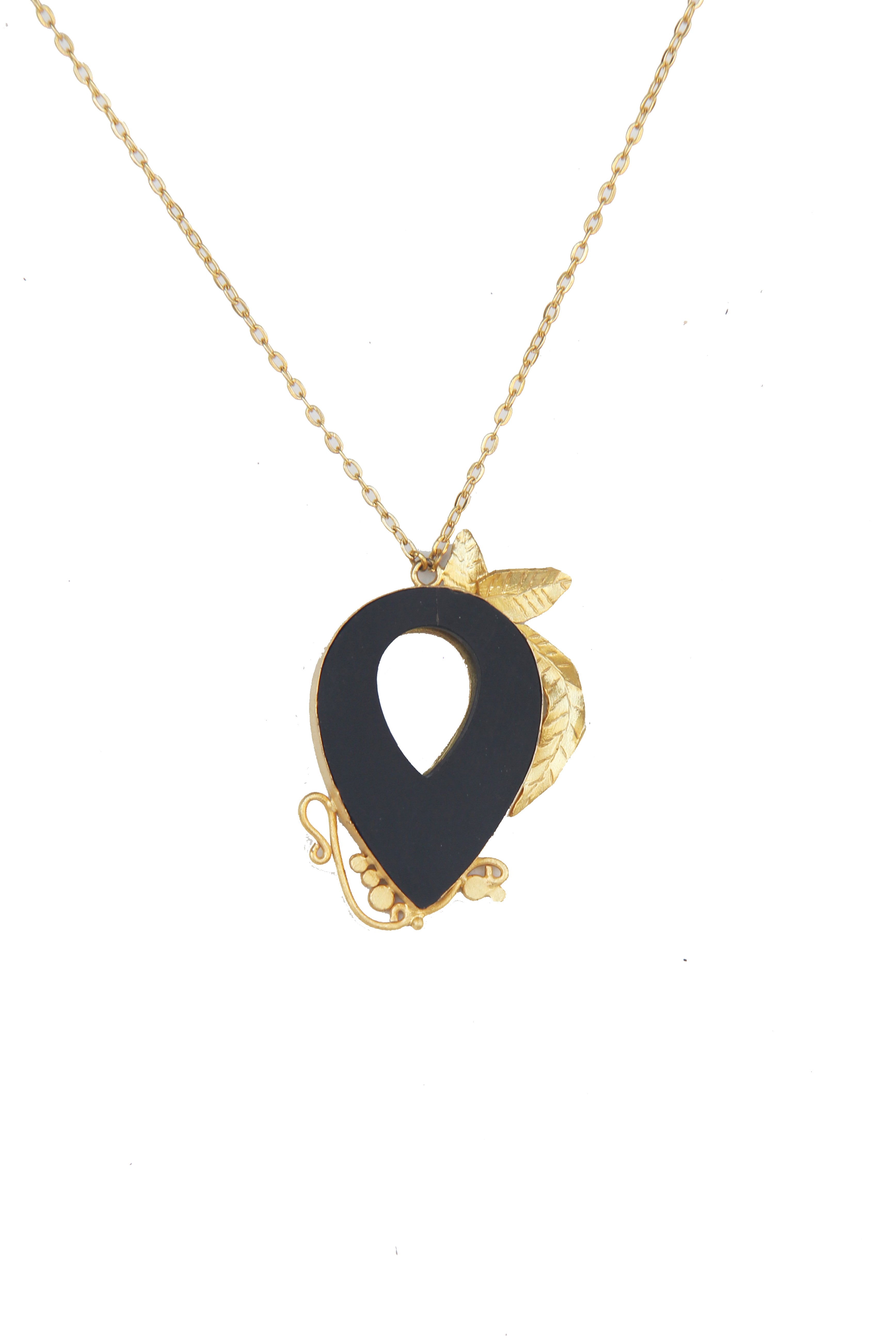 Fine One Necklace - Black Onyx and 39mm Pendant