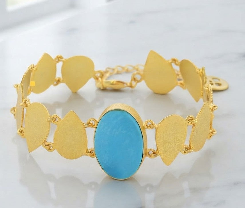 Maiden Petal Gold Statement Bracelet