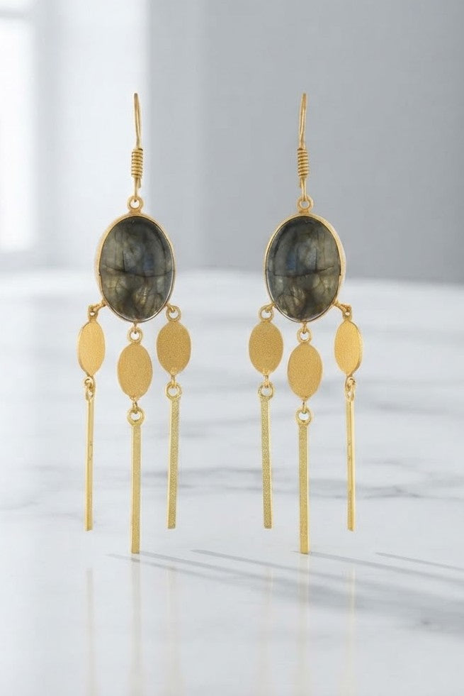 Maiden Labradorite Dangle Earrings