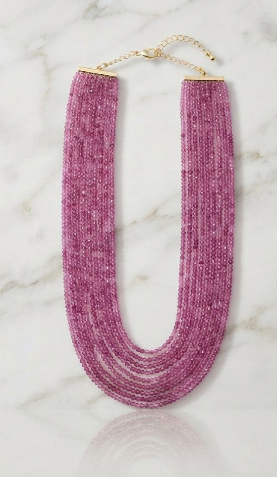 Rodolite Multi-Strand Mala