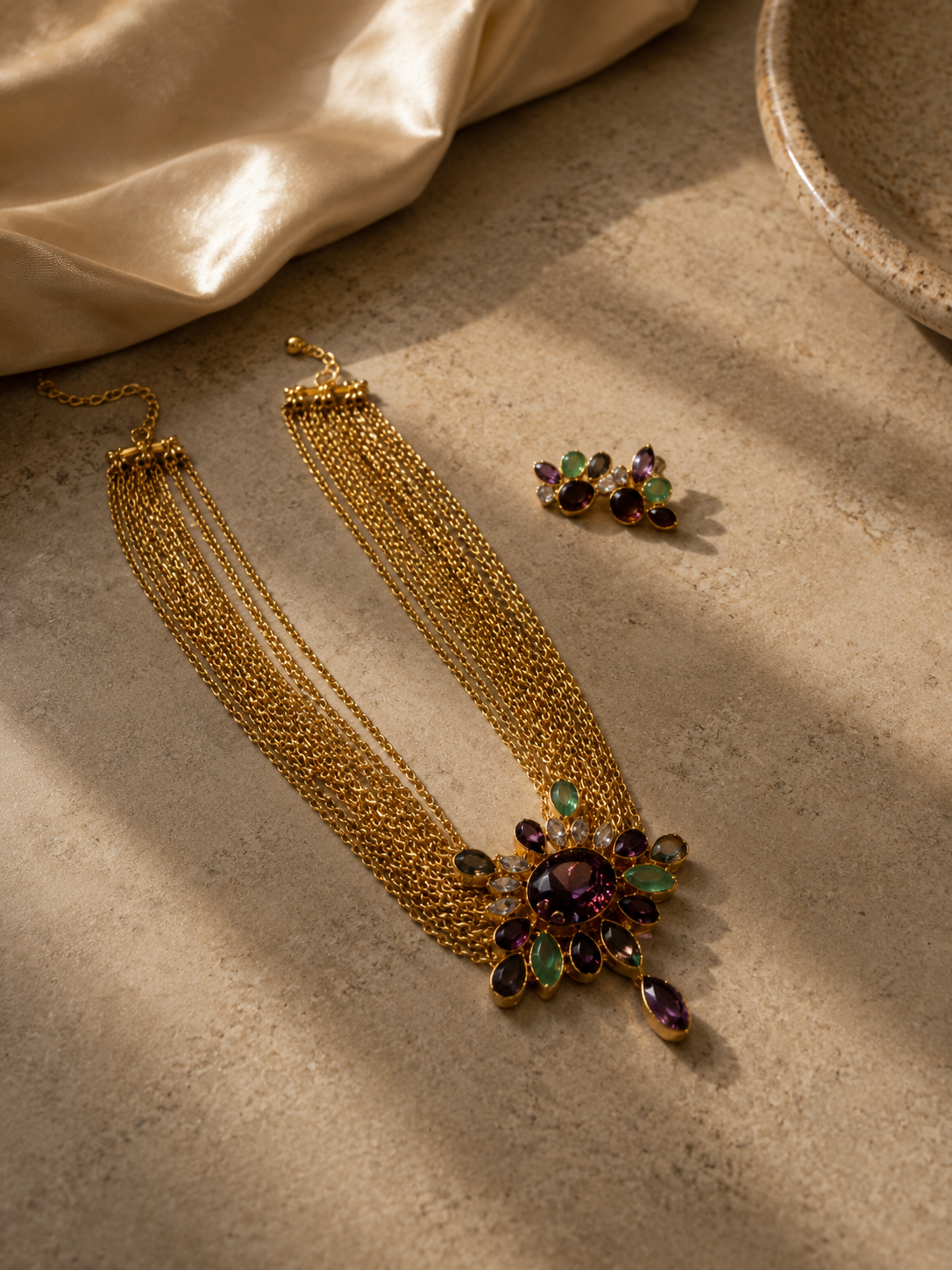 Nature Story Flora Layered Necklace