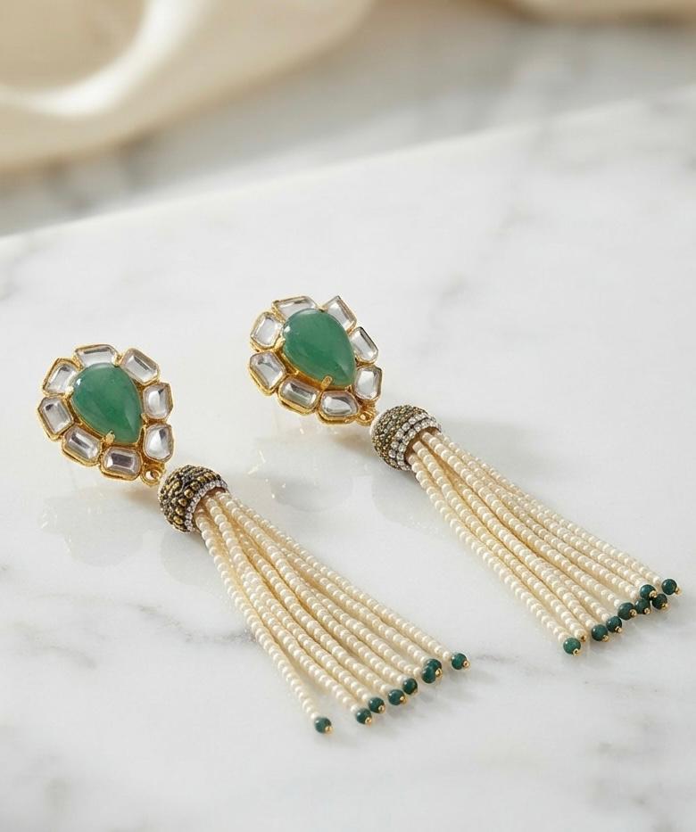 Noor The Verdant Drop Earrings