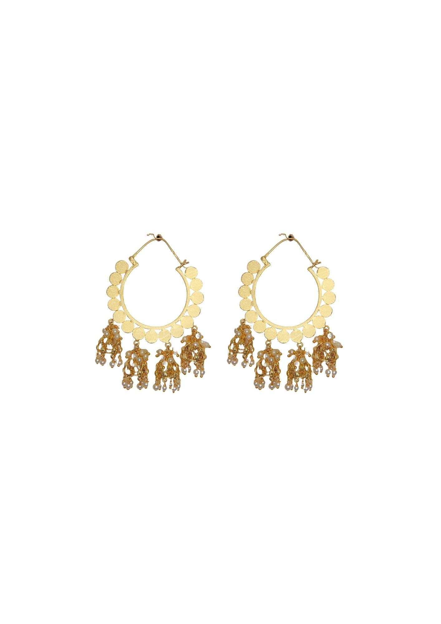 Jannat Earrings – Handcrafted Elegance with a 22K Gold-Plated Finish