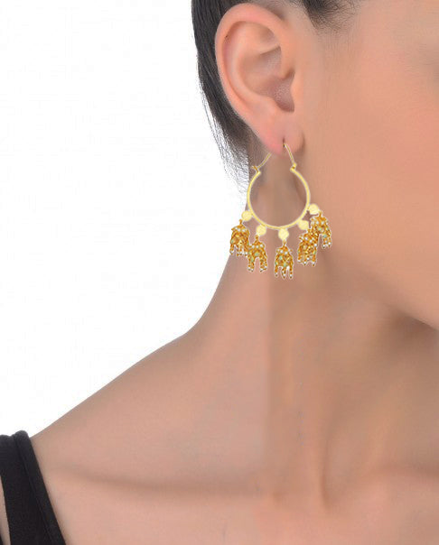22K Gold Handmade Jannat Bali – A Touch of Opulent Style