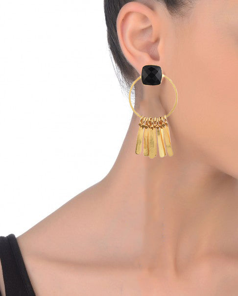 Unique Fringe Earrings – Handmade with an Elegant 18K Gold-Plated Touch