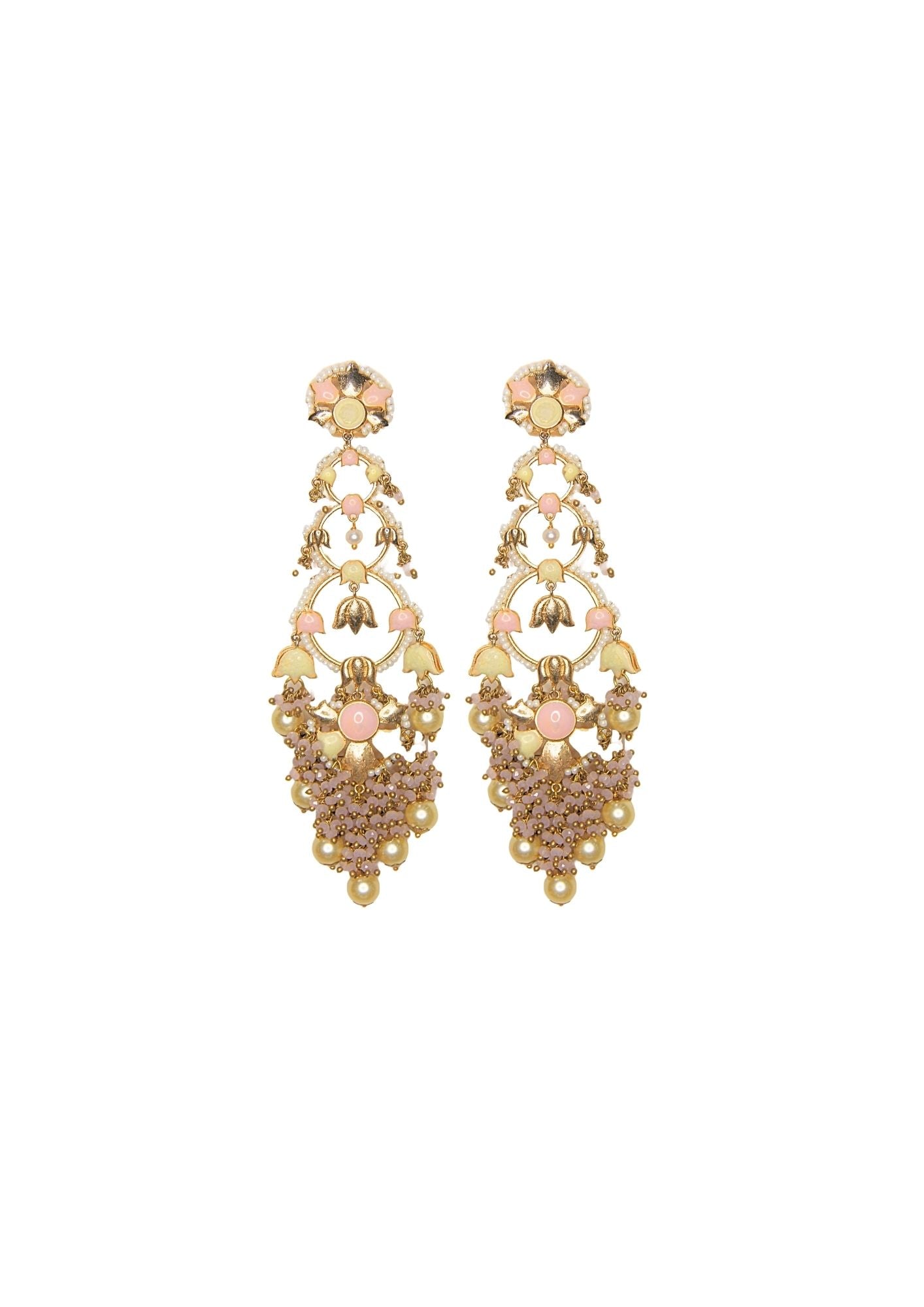 Handmade Jannat Earrings with 22K gold plating