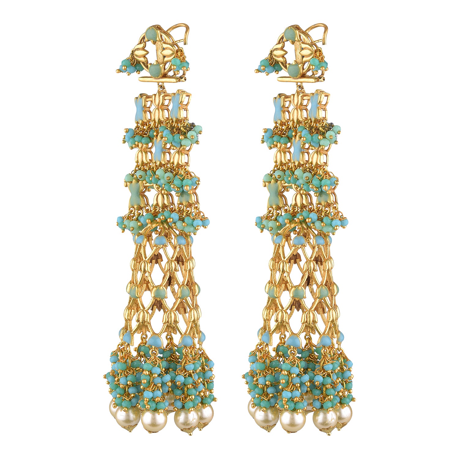 Unique Handmade JJ's Jannat Jhumka's – Featuring a 22K Gold-Plated Design