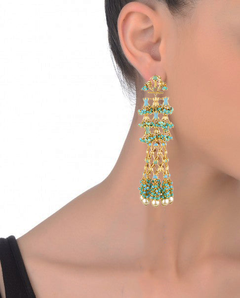 Unique Handmade JJ's Jannat Jhumka's – Featuring a 22K Gold-Plated Design