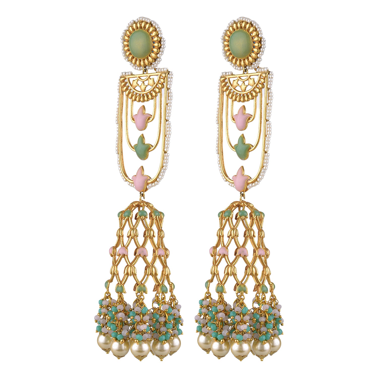 Timeless Jannat Earrings – Handmade with Stunning 22K Gold Plating
