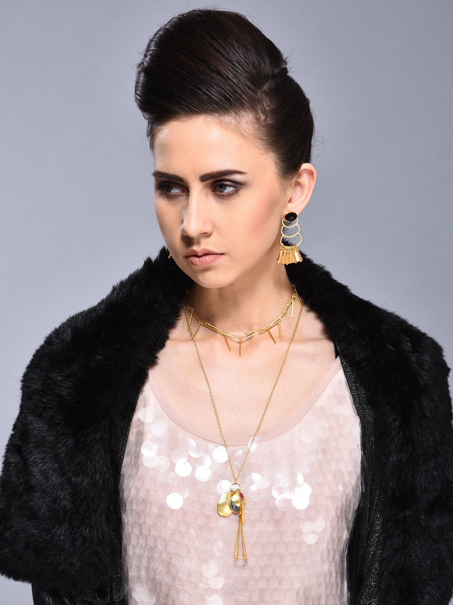 Artisan Fringe Earrings – Handmade Design with 18K Gold-Plated Finish