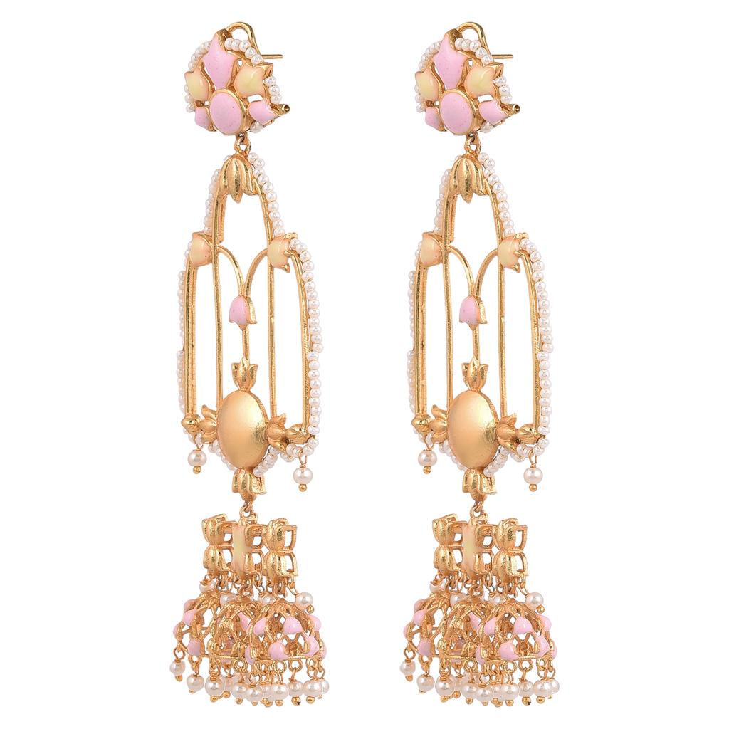 Handmade Jannat Earrings – Beautifully Finished with 22K Gold Plate