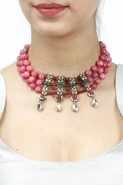 Victoria Necklace - Handmade Brass with 22K Gold Plate, 36mm x 52mm Pendant