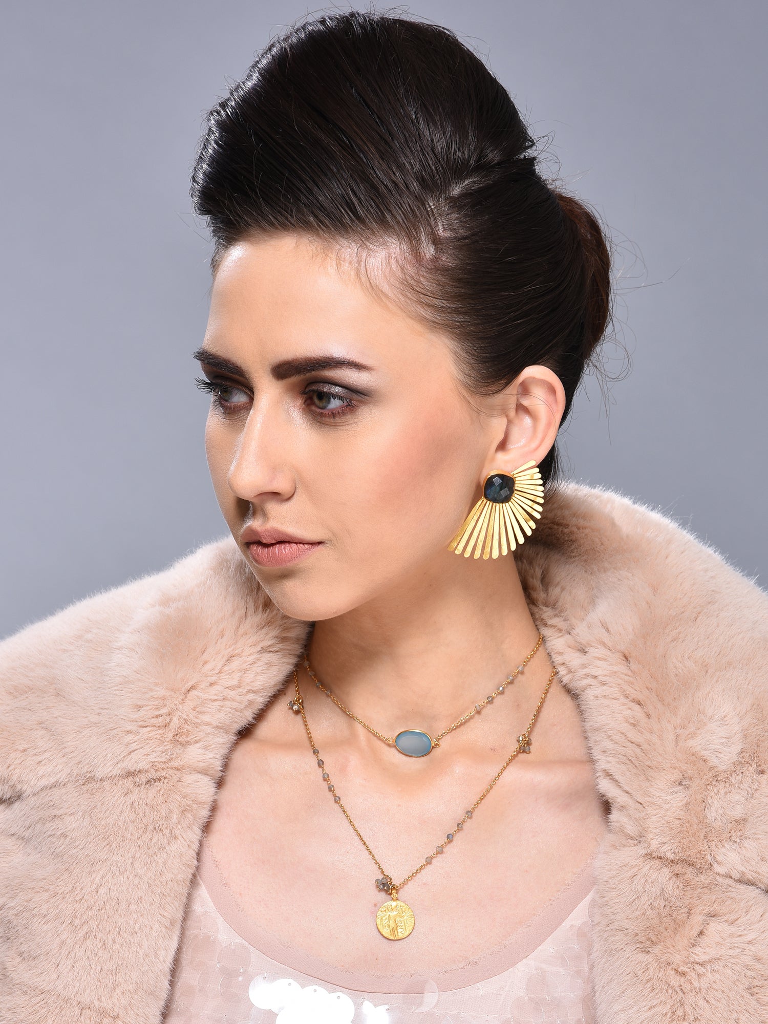 Handmade Statement Fringe Earrings – Featuring 18K Gold Plating