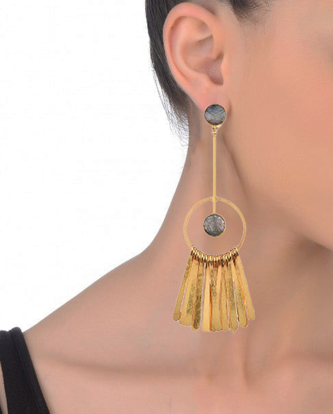 Luxury Fringe Earrings – Handmade with Premium 18K Gold-Plated Detail