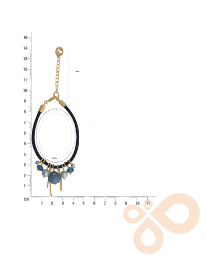 Love bracelet Celestial Glow  in Chalcedony and Pearl 36mm