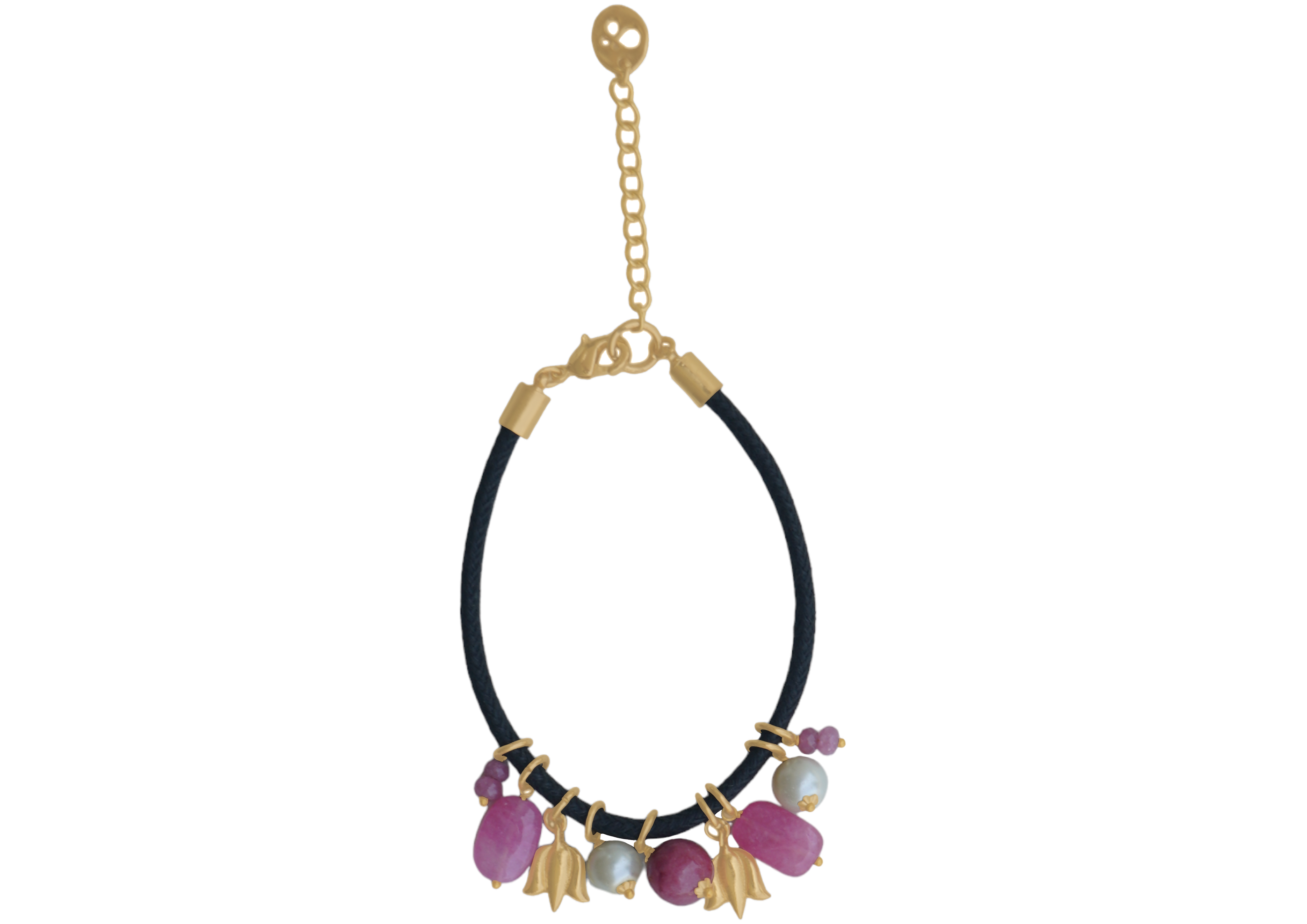 Love bracelet Blush Serenity in Rose Quartz and Pearl