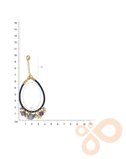 Love bracelet Serenity Amethyst, Pearl, and Shell 21mm