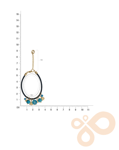 Love bracelet Moonlit Grace in Iolite and Pearl 20mm