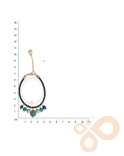Love bracelet Regal Symphony in Onyx, Pearl, and Ruby