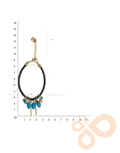 Love bracelet Azure Elegance in Turquoise 34mm